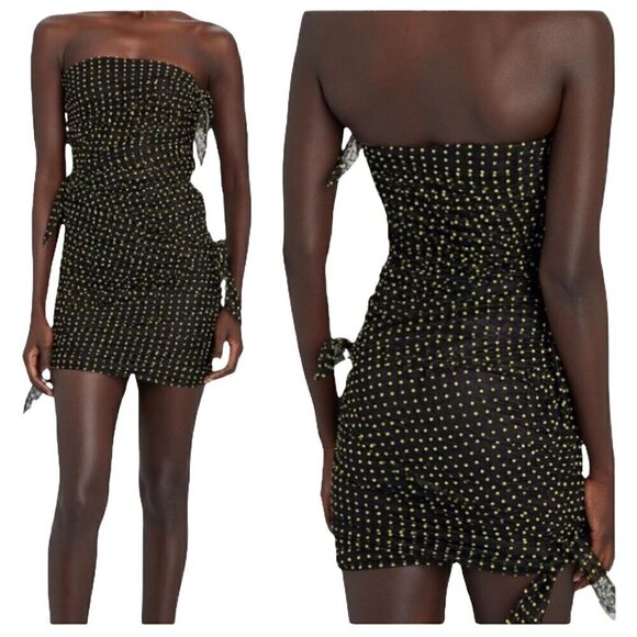 Philosophy Di Lorenzo Serafini Polka Dot Strapless Mini Dress, 8, New with tag - Picture 2 of 15